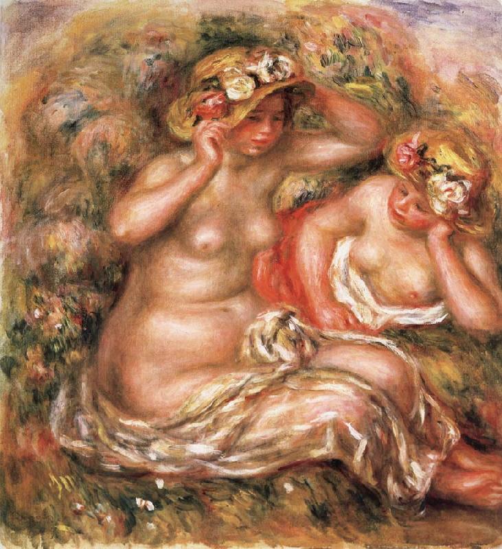 The Nudes Wearing Hats, Pierre Renoir